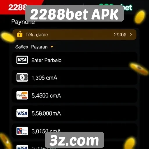Explorando os métodos de pagamento no 2288bet APK