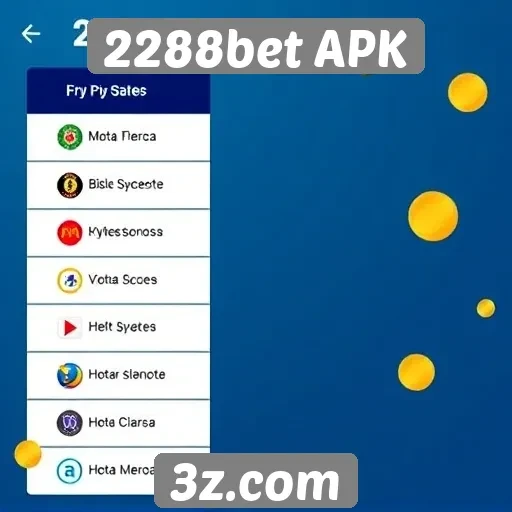 Opcões de pagamento disponíveis no 2288bet APK
