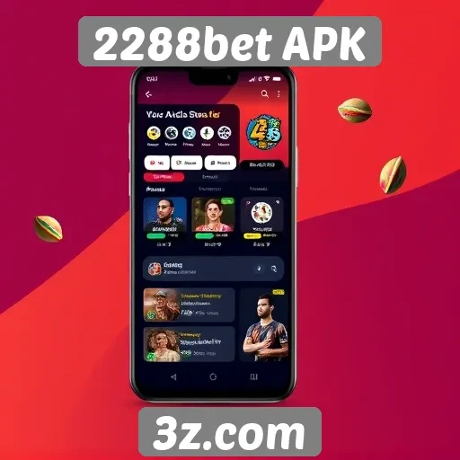 Interface do usuário do 2288bet APK é intuitiva